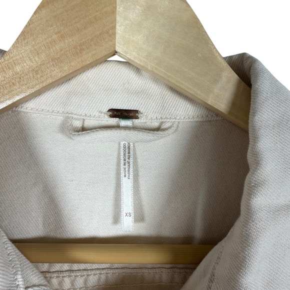 Free People Women’s We The Free Rumors Denim Jacket in Ivory Size XS - Picture 10 of 14